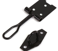 Black 75mm Light Duty Wire Hasp & Staple - Padlocks & More