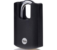 Yale Brass 40mm High Protection Closed Shackle Black Jacketed Padlock