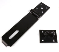 Black 190mm Corrosion Resistant Steel Hasp & Staple - Padlocks & More