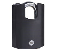 Yale Brass 50mm High Protection Closed Shackle Black Jacketed Padlock