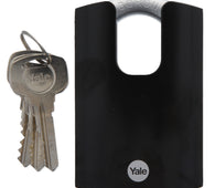 1x Yale 62mm Closed Anti-Theft Boron Shackle Padlock & 3 Keys Y300CB